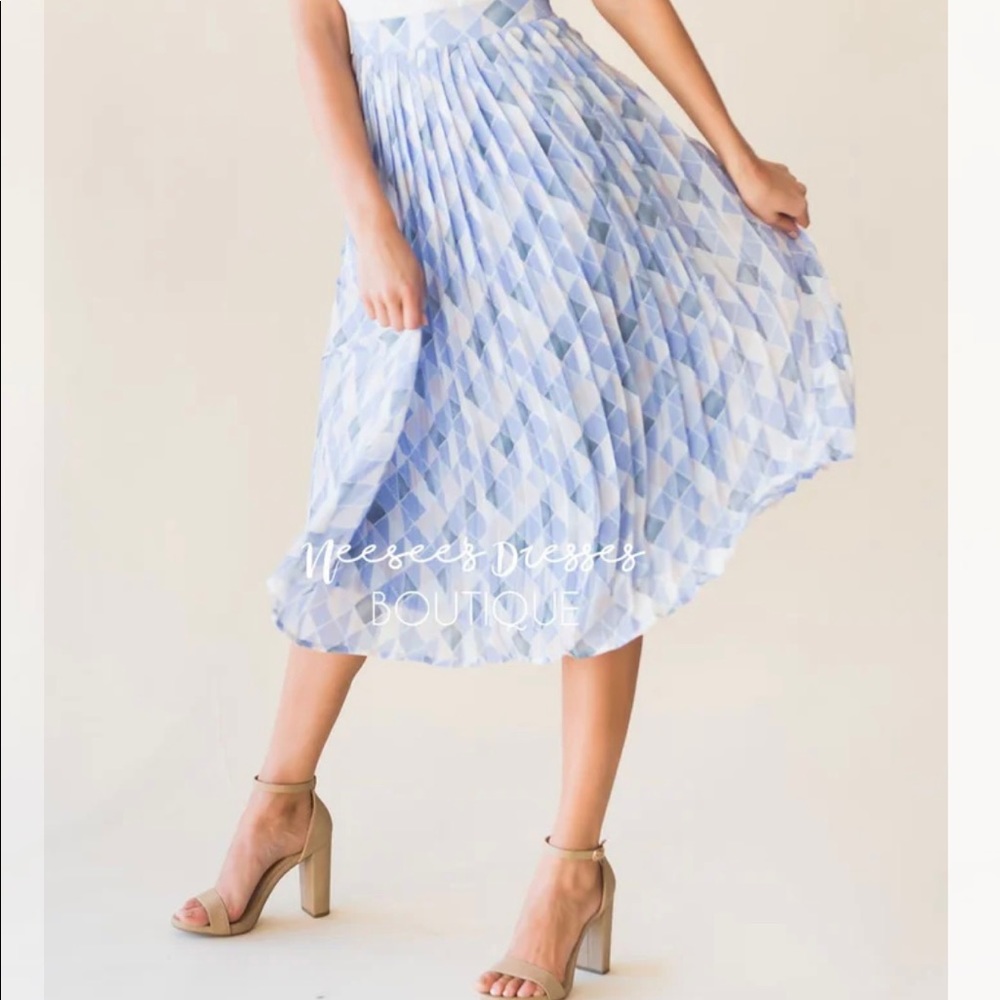 Pleated Midi Skirt